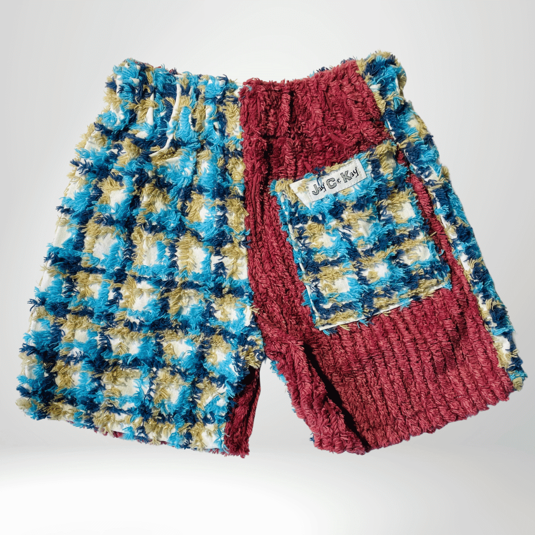 Boys' Soft Chenille Cotton Shorts - Comfy Loungewear