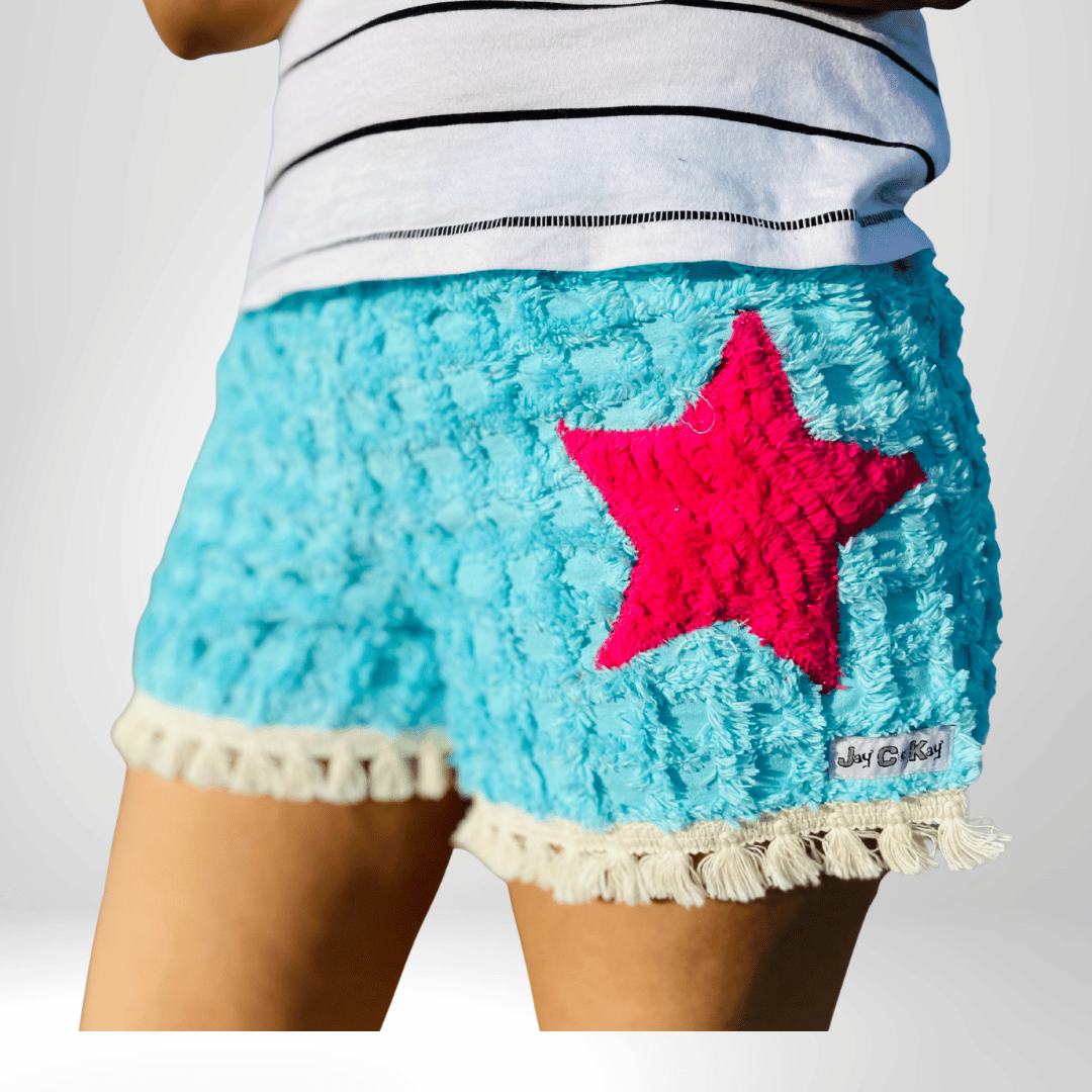 Women’s Boho Fringe Cotton Chenille Shorts | Stylish All-Season Loungewear