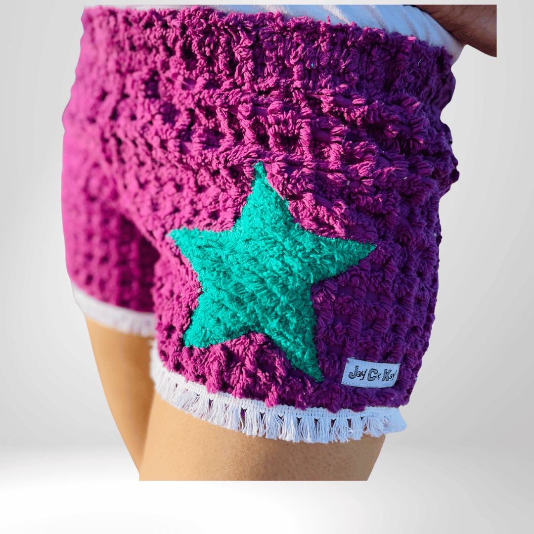 Women’s Boho Fringe Cotton Chenille Shorts | Stylish All-Season Loungewear