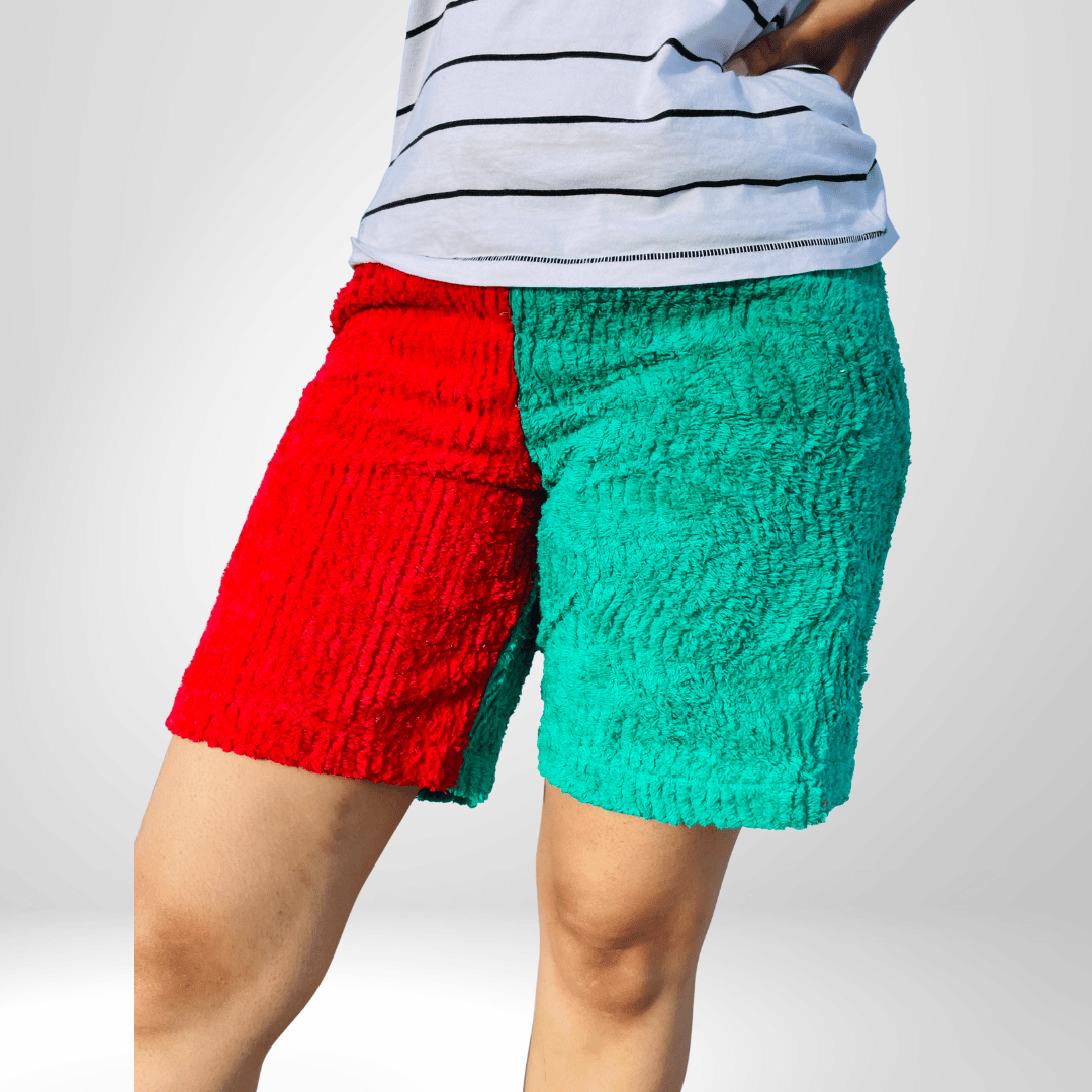 Women’s Longline Cotton Chenille Shorts | Relaxed All-Season Lounge Shorts