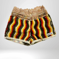 Girls’ Lace Trim Cotton Chenille Shorts | Sweet & Cozy All-Season Loungewear