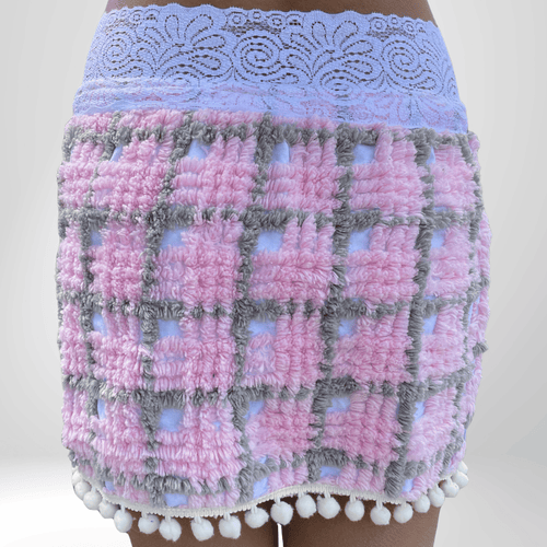 Girls' Flowy Chenille Cotton Skirt - Comfortable & Chic