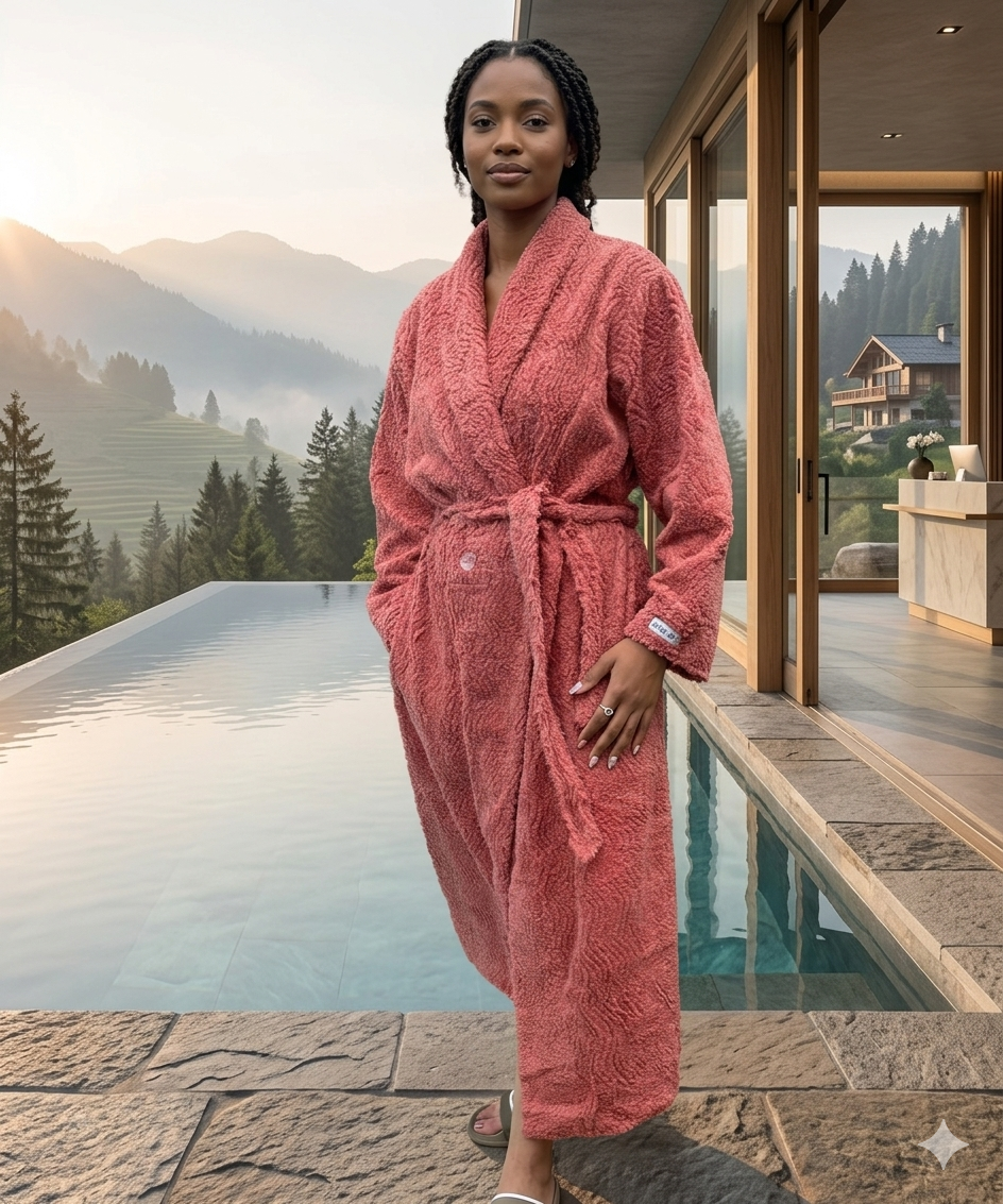 Premium 100% Cotton Chenille Robe | Ultra-Soft Women’s Loungewear