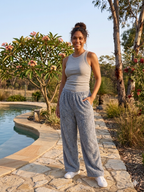 Women’s Full-Length Cotton Chenille Pants | Luxury All-Season Lounge Trousers