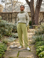 Women’s Full-Length Cotton Chenille Pants | Luxury All-Season Lounge Trousers