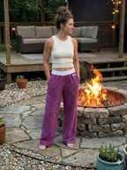 Women’s Full-Length Cotton Chenille Pants | Luxury All-Season Lounge Trousers