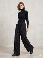Women’s Full-Length Cotton Chenille Pants | Luxury All-Season Lounge Trousers