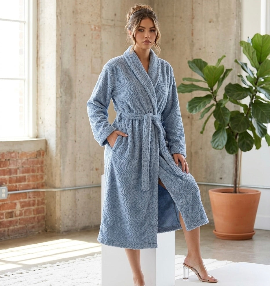 Premium 100% Cotton Chenille Robe | Ultra-Soft Women’s Loungewear