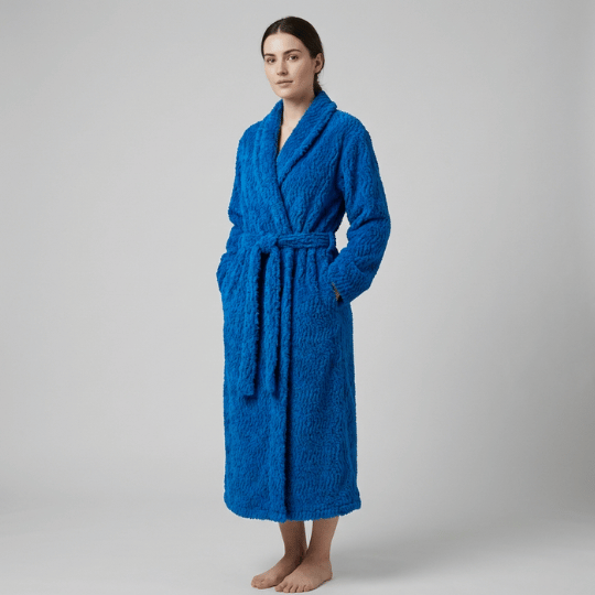 Women's Luxurious Chenille Cotton Robe - Cozy Bathrobe & Loungewear