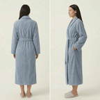 Women's Luxurious Chenille Cotton Robe - Cozy Bathrobe & Loungewear