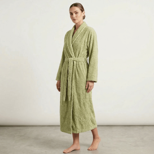 Women's Luxurious Chenille Cotton Robe - Cozy Bathrobe & Loungewear