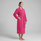 Women's Luxurious Chenille Cotton Robe - Cozy Bathrobe & Loungewear