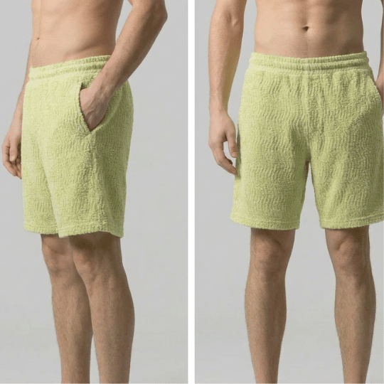 Men’s 100% Cotton Chenille Lounge Shorts | Breathable & Ultra-Soft