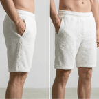 Men’s 100% Cotton Chenille Lounge Shorts | Breathable & Ultra-Soft