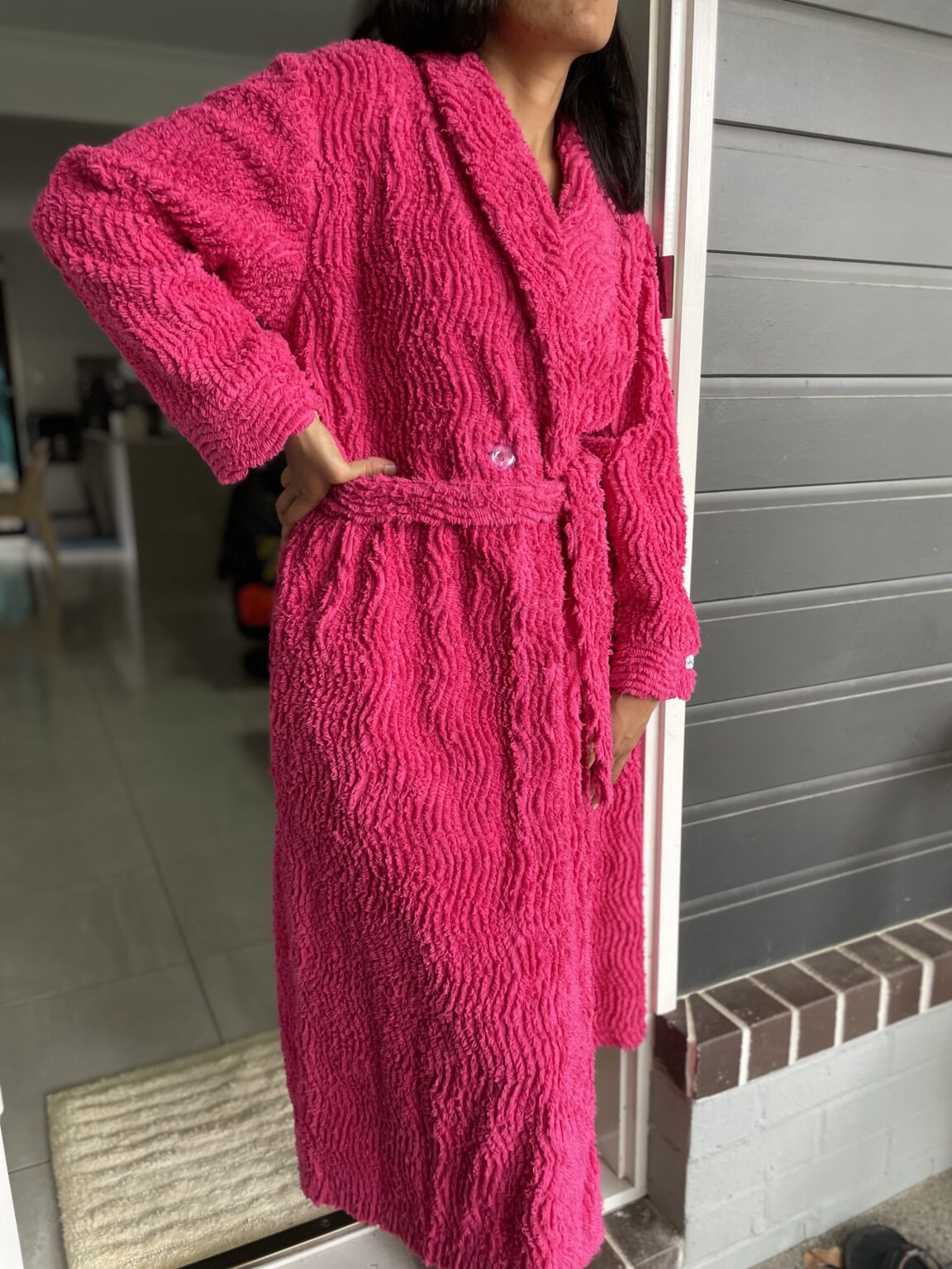 Ladies 100 Cotton Chenille Dressing Gown JayCeKay Chenille